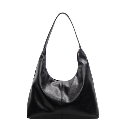 VLOVELAW 2025 Retro women's large-capacity underarm bag popular new casual shoulder shopping bag niche design commuter tote bag
