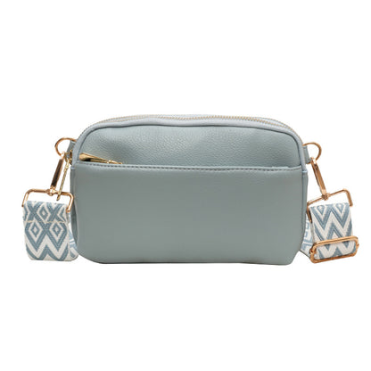 VLOVELAW Cross-Border Fashion Messenger Bag Small Square Bag Trendy Women's Bags Niche Solid Color Pu All-Match Simple Women's Shoulder Bag