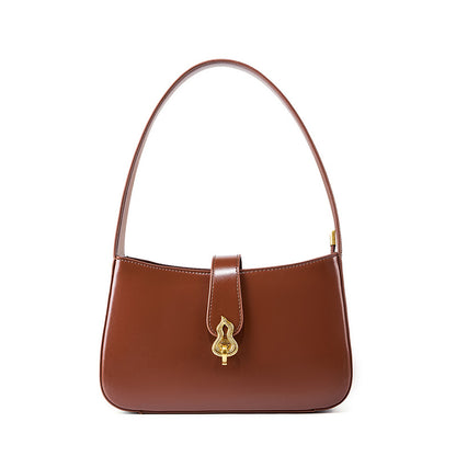 VLOVELAW 2025 New leather women's bag niche bridal bag young red high-end textured underarm bag women's daily shoulder bag