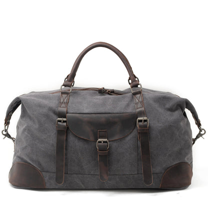 VLOVELAW 2025 Muchuan cloth bag large capacity canvas handbag messenger men's bag luggage bag mad horse leather travel bag household leisure simple