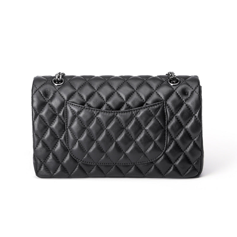 VLOVELAW 2025 Classic fashion sheepskin rhombus chain bag genuine leather simple shoulder messenger bag lock texture multi-functional small square bag