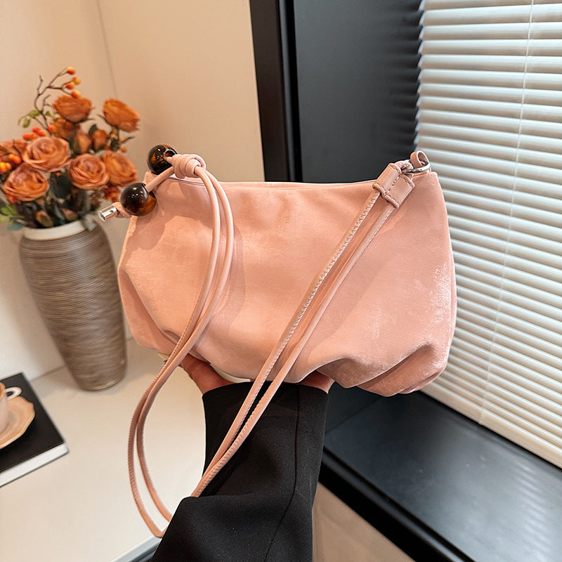 VLOVELAW 2025 Folded cloud bag women's popular new fashion and leisure niche design messenger bag high-end versatile small square bag
