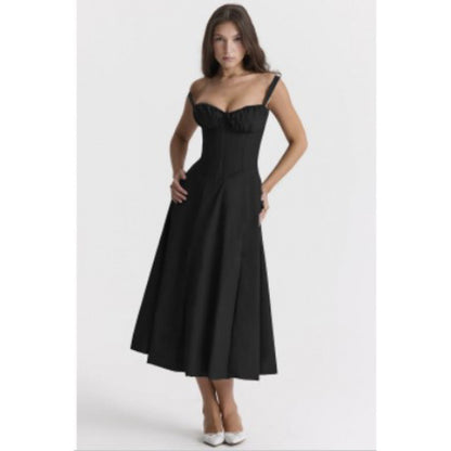 VLOVELAW Hot Summer  Foreign Trade Commuting Elegant Solid Color Fashion High-End Sling Dress Skirt for Women