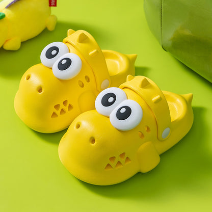 VLOVELAW Dinosaur Cute Children's Slippers Boys and Girls Summer Indoor and Outdoor Non-Slip Wear-Resistant Home Sandals Hole Shoes Cute