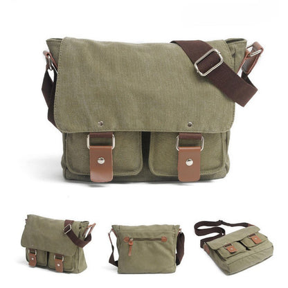 VLOVELAW 2025 Muchuan canvas bag, men's and women's messenger bag, shoulder Canon photography bag, Sony micro-single SLR Nikon camera bag.