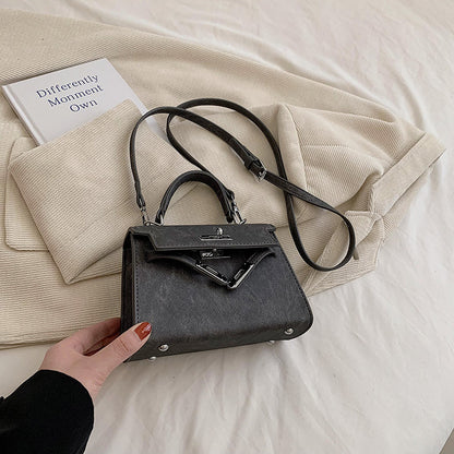 VLOVELAW This Year's Popular Retro Small Bags Women's  New Fashion Summer Crossbody Bag Women's Textured Portable Kelly Bag