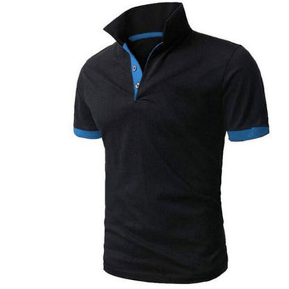 VLOVELAW 2025 Men's Polo Shirt Korean Version  Spring/Summer Slim-fit Fashion Short Sleeve Polo Shirt, Youth Casual Lapel T-Shirt Men's Wear