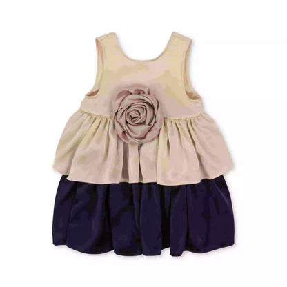 VLOVELAW Girl's Small Rose Dress KS Same Style  Spring and Summer Baby Dress Party Birthday Sleeveless Princess Dress