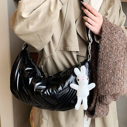 VLOVELAW Women's Shoulder Messenger Bag New  People Autumn and Winter Large Capacity Bag Women's Texture Dumpling Bag Minority All-Match Fashion