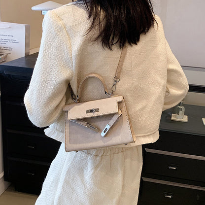 VLOVELAW This Year's Popular Retro Small Bags Women's  New Fashion Summer Crossbody Bag Women's Textured Portable Kelly Bag