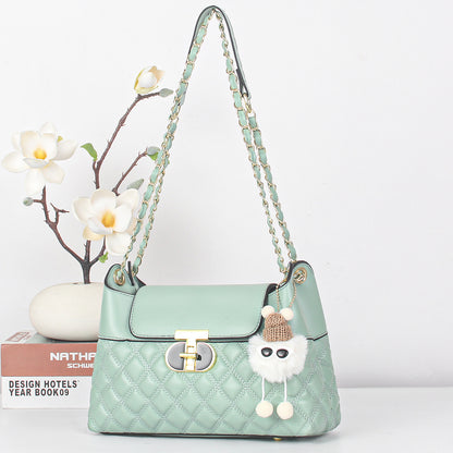 VLOVELAW 2025 Printed chain niche bag women's bag popular new mother bag versatile messenger bag women's Popular trade shoulder messenger bag