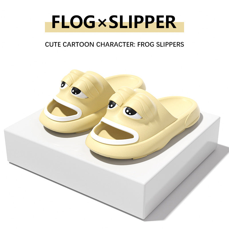 VLOVELAW [Source Factory] Cross-Border Frog Slippers Summer Boys and Girls Special Internet Celebrity Foreign Trade Eva Sandals