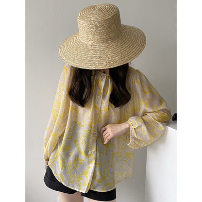 2025 Tachibana Spring  Retro Long Sleeve Sunscreen Clothing Pure Desire Wind Shirt Women's Tencel Shirt Top Thin 933
