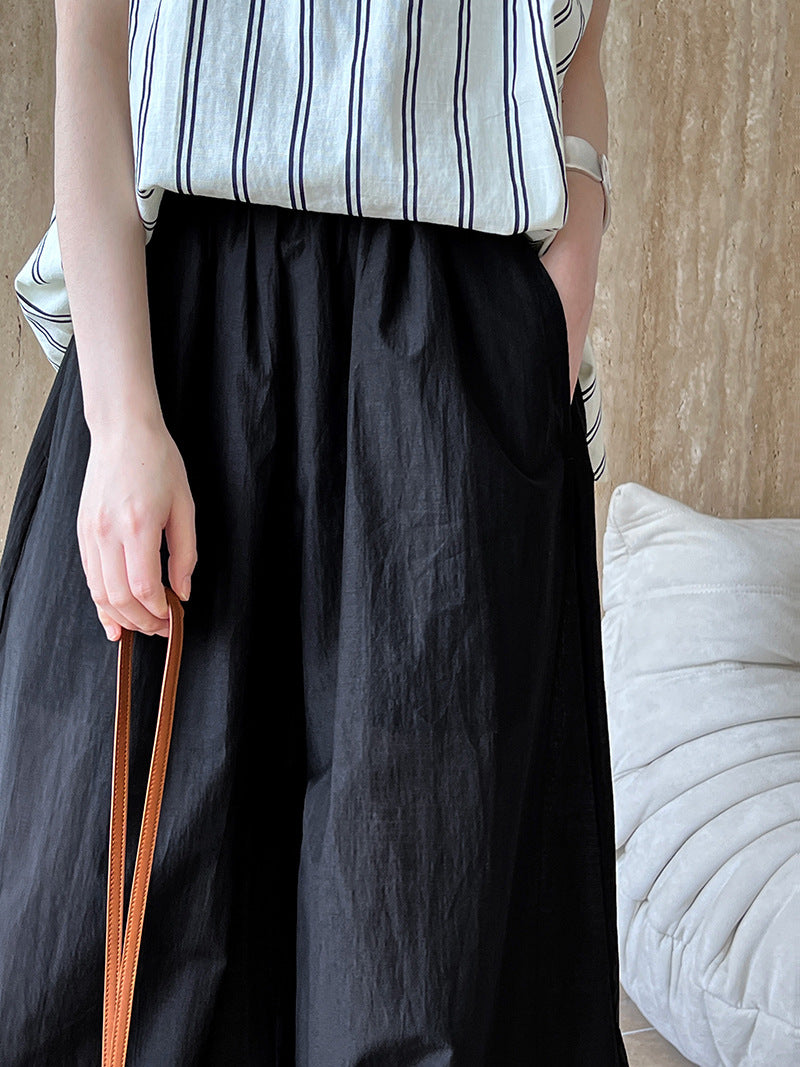 Luxi, breathable cotton~ Summer new white loose bloomers women's design Yamamoto pants bud pants 1926