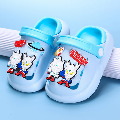 VLOVELAW Ultraman  New Children's Slippers Summer Boys Baby Non-Slip Hole Shoes Boy Beach Shoes Sandals