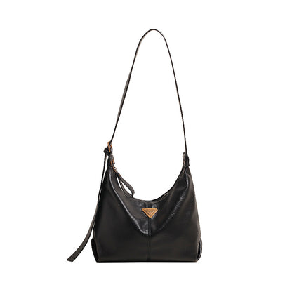 VLOVELAW 2025 Large capacity retro bag women's popular new casual niche design shoulder messenger bag fashionable commuter dumpling bag
