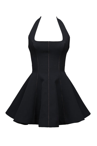 HOUSE The same neck halter pure desire princess style covering meat and showing thinness A-shaped skirt sweet and cool hot girl birthday party dress