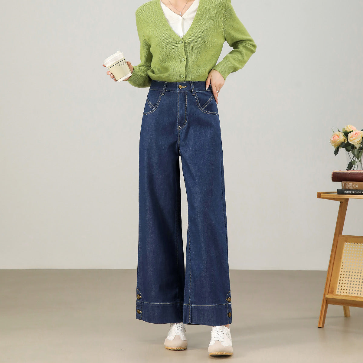 2025  Imported Turkish fabric jeans! A pair of soft and comfortable straight wide-leg pants that are not greasy to wear can be traced back to the source!