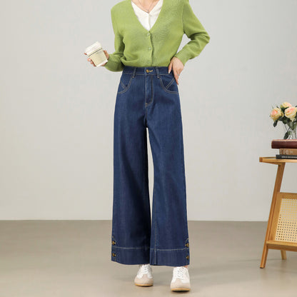 2025  Imported Turkish fabric jeans! A pair of soft and comfortable straight wide-leg pants that are not greasy to wear can be traced back to the source!