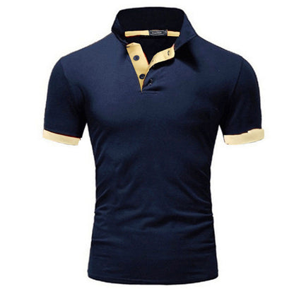 VLOVELAW 2025 Men's Polo Shirt Korean Version  Spring/Summer Slim-fit Fashion Short Sleeve Polo Shirt, Youth Casual Lapel T-Shirt Men's Wear
