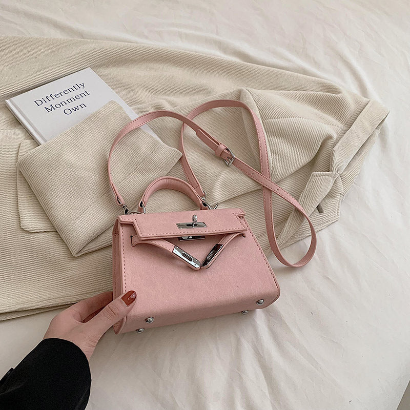 VLOVELAW This Year's Popular Retro Small Bags Women's  New Fashion Summer Crossbody Bag Women's Textured Portable Kelly Bag