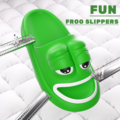 VLOVELAW [Source Factory] Cross-Border Frog Slippers Summer Boys and Girls Special Internet Celebrity Foreign Trade Eva Sandals
