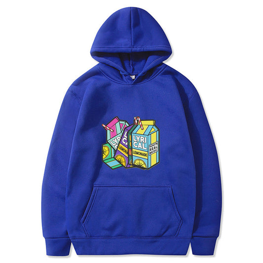 VLOVELAW 2025 lyrical lemonade lemon print  fleece hooded sweater men and women hoodies