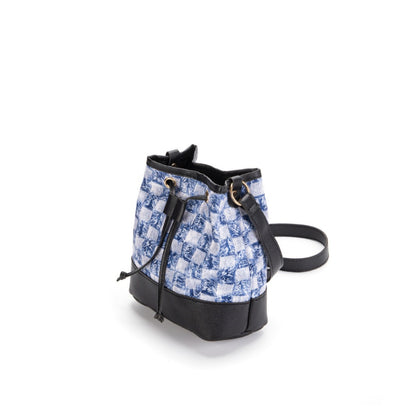 vlovelaw Guangzhou Women's Bag Wholesale Bags  Spring New Denim Seasoning Bag Printed Bucket Bag Ins Messenger Bag