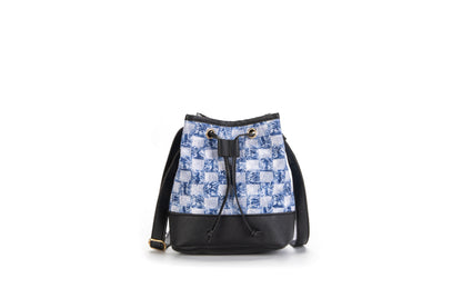 vlovelaw Guangzhou Women's Bag Wholesale Bags  Spring New Denim Seasoning Bag Printed Bucket Bag Ins Messenger Bag