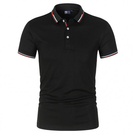 VLOVELAW 2025 Summer POLO shirt ZT-shirt black and white work clothes short-sleeved work clothes advertising cultural shirt printed logo