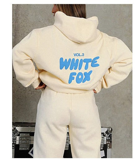 VLOVELAW 2025 New spring, autumn and winter new sweater set fashion sports LOGO long-sleeved pullover hooded sweater two pieces