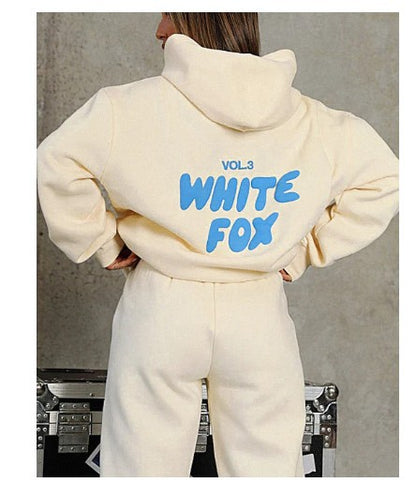 VLOVELAW 2025 New spring, autumn and winter new sweater set fashion sports LOGO long-sleeved pullover hooded sweater two pieces