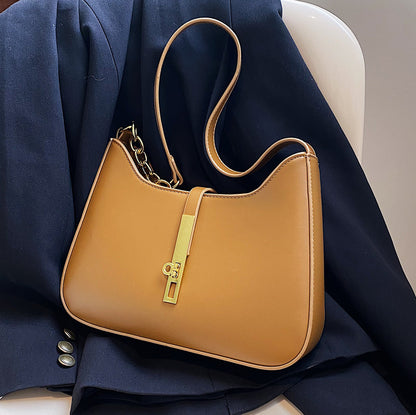 vlovelaw Cross-Border Bags Soft Leather Bag Women's  New Versatile Fashion Underarm Bag Advanced Texture Women's Shoulder Bag
