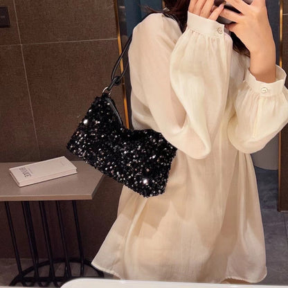 VLOVELAW New Fashion Women's Bag Shoulder Bag Messenger Bag Underarm Bag Sequin Bag Cross-Border Product Hot Sale