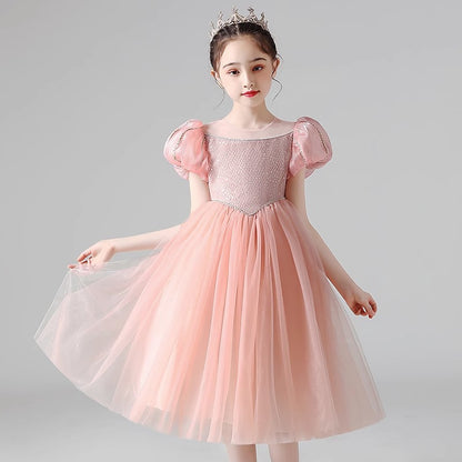 VLOVELAW Best Jane Girls' Dress  New Summer Dress Birthday Princess Dress Children's Full Dress Trendy Princess Dress