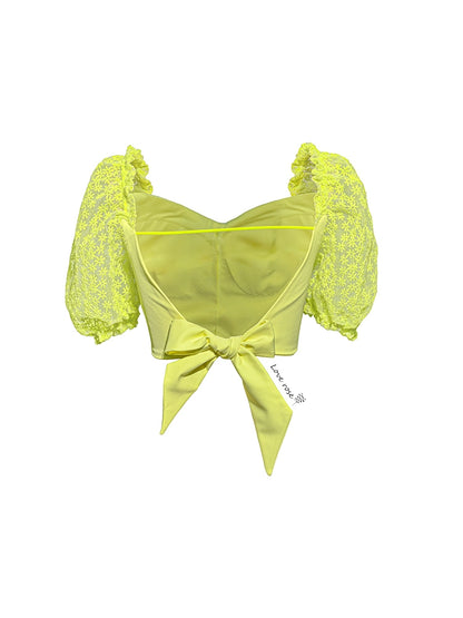 Slightly fat design sense niche front shoulder short-sleeved lace short-sleeved chiffon women's shirt women's summer with suspender vest