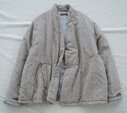 light Chinese atmosphere, polished floral one-button cotton-padded coat, pastoral gentle thickened coat M22376