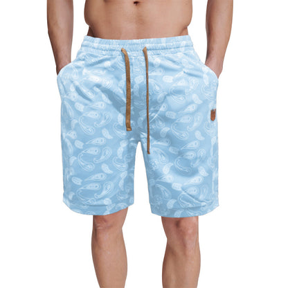 VLOVELAW popular New Summer Personality 100 Casual 2025 Men's Five-Point Printed Tether Breathable Shorts