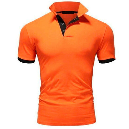 VLOVELAW 2025 Men's Polo Shirt Korean Version  Spring/Summer Slim-fit Fashion Short Sleeve Polo Shirt, Youth Casual Lapel T-Shirt Men's Wear