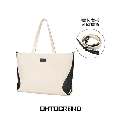 vlovelaw Omto Oatmeal Hobo Underarm Bag  New Style Faux Canvas Messenger Bag Women's High-Grade Large Capacity Bag Casual