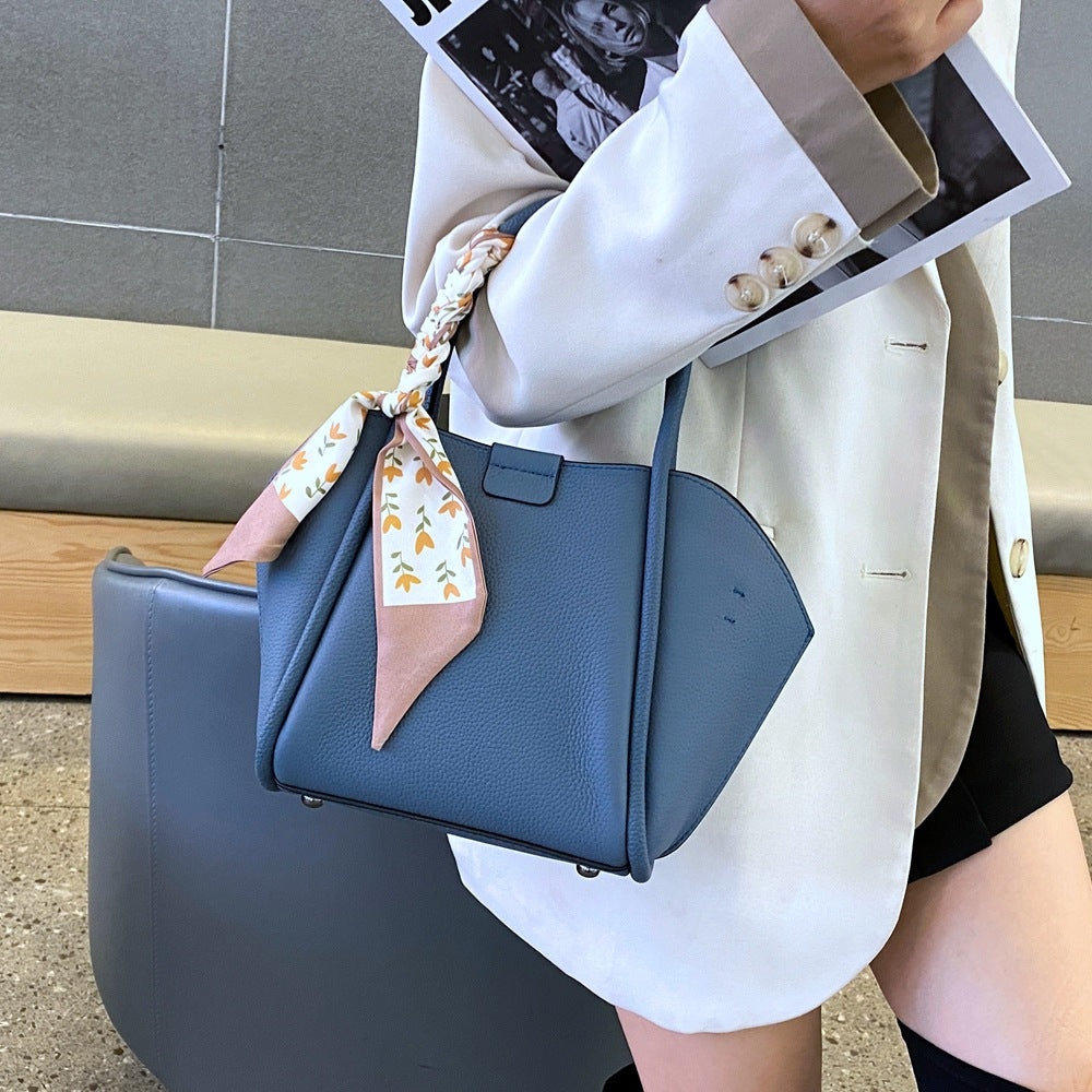 Shell bag New leather mother and child bag first layer TOGO cowhide shoulder handbag fashion women's bag messenger bag 5561