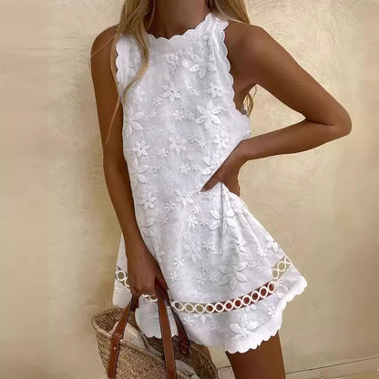 VLOVELAW Foreign Trade Cross-Border  EBay Independent Station Summer New Fashion Sleeveless Vest Dress