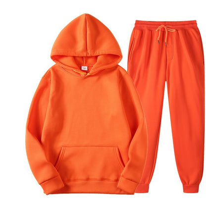 VLOVELAW Spring and Autumn New Men's Sports Two-piece Set Trend Pullover Hooded Sweater Set Sportswear Men's Sports Suit Men's