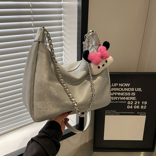 VLOVELAW 2025 Large capacity underarm bag women's popular new fashion commuter shoulder bag high sense niche versatile messenger bag