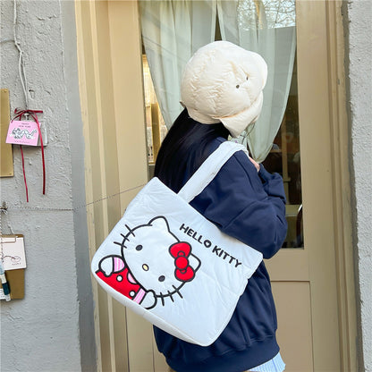 VLOVELAW New Cartoon Cute down Cloth Handbag Pacha Dog Shoulder Bag Melody Clow M Tote Bag