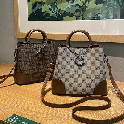 VLOVELAW 2025 Bag Women's popular New Fashion Bucket Bag Textured Handbag Women's Large Capacity One Shoulder Oblique Span Bag Women's Wholesale