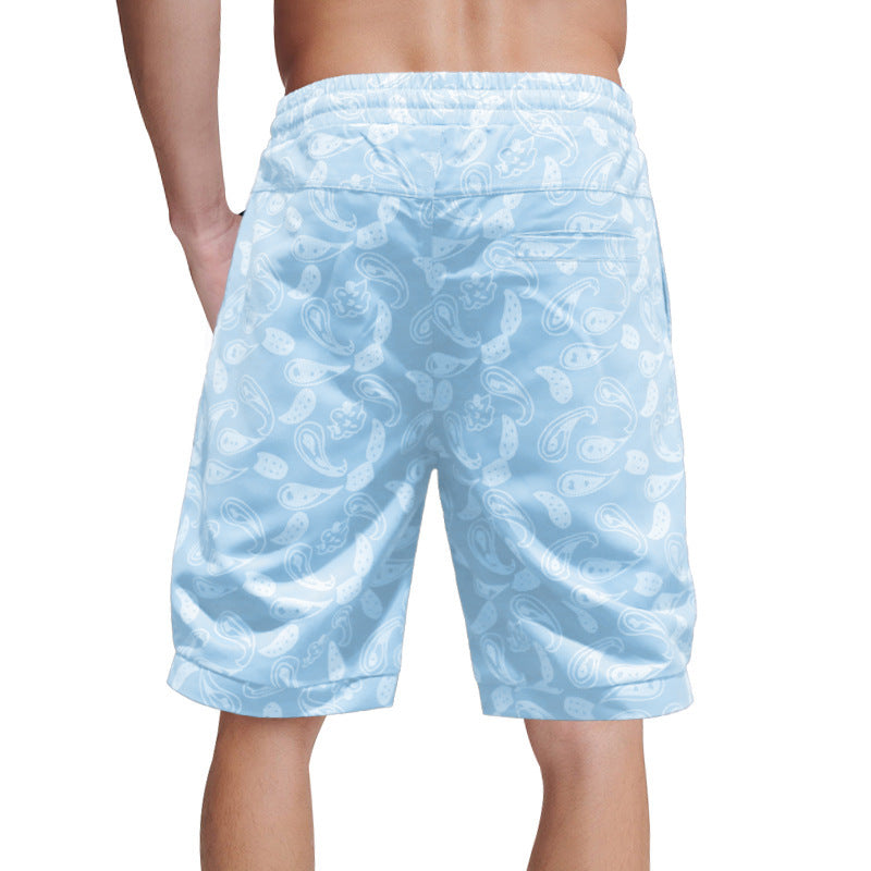 VLOVELAW popular New Summer Personality 100 Casual 2025 Men's Five-Point Printed Tether Breathable Shorts