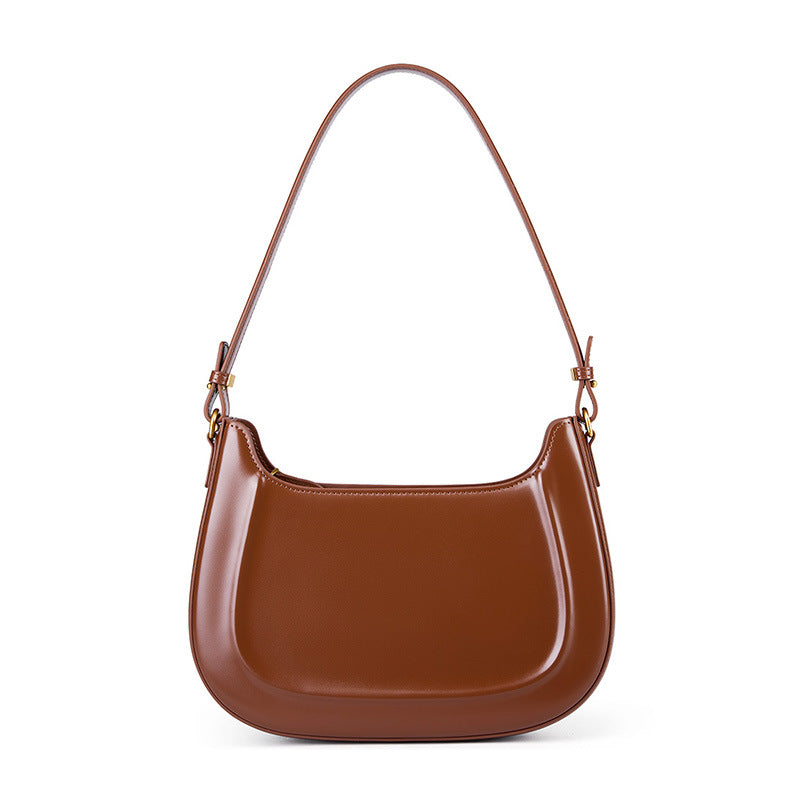 VLOVELAW 2025 Leather popular spring and summer retro saddle bag one shoulder oblique straddle women's bag red wedding bag for girlfriend gifts daily