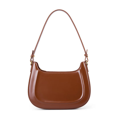 VLOVELAW 2025 Leather popular spring and summer retro saddle bag one shoulder oblique straddle women's bag red wedding bag for girlfriend gifts daily
