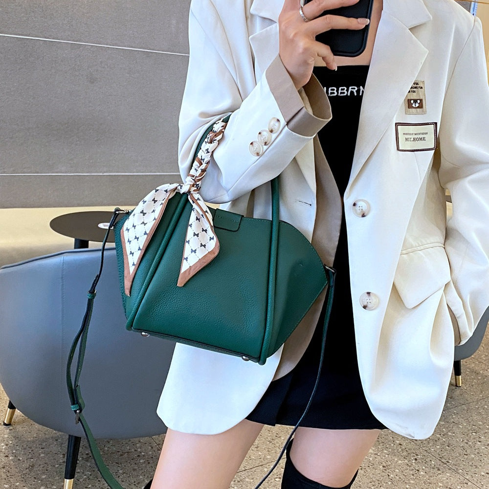 Shell bag New leather mother and child bag first layer TOGO cowhide shoulder handbag fashion women's bag messenger bag 5561